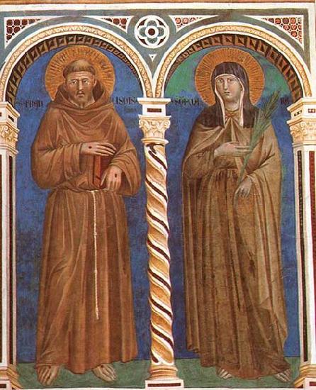 GIOTTO di Bondone Saint Francis and Saint Clare Germany oil painting art